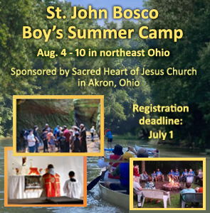 St. John Bosco Camp for Boys - August 4-10, 2024