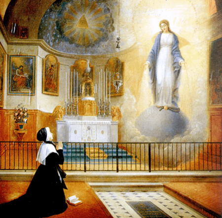 Our Lady appears to St. Catherine Laboure