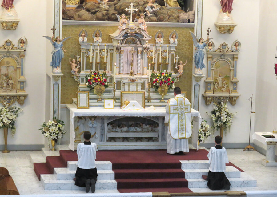 Fr. Michael Anaya offers the opening Mass of the Fatima Conference