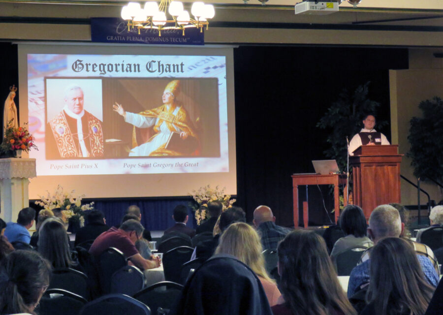 Powerpoint presentation during Fr. Philip's lecture