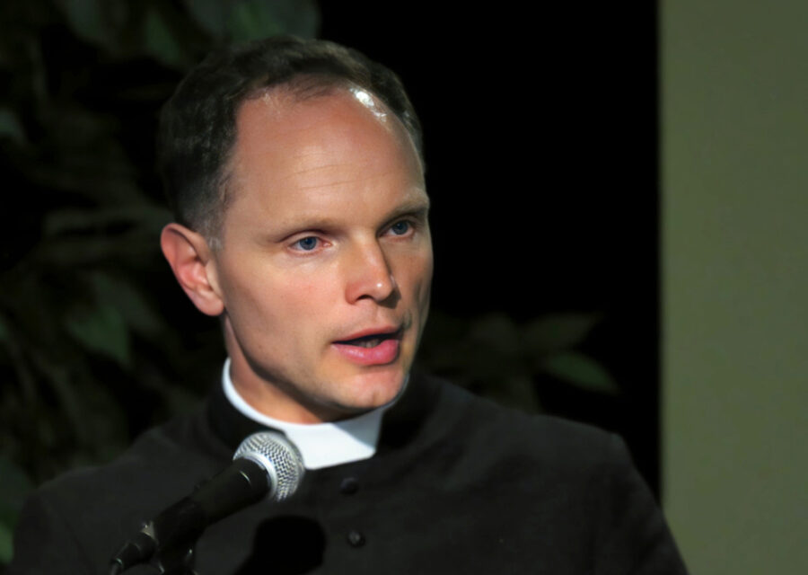 Fr. Johannes Heyne, who traveled here from Germany, gave the Keynote Address.