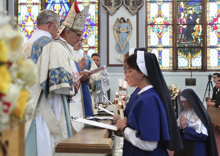 Postulant reception after the pontifical high Mass