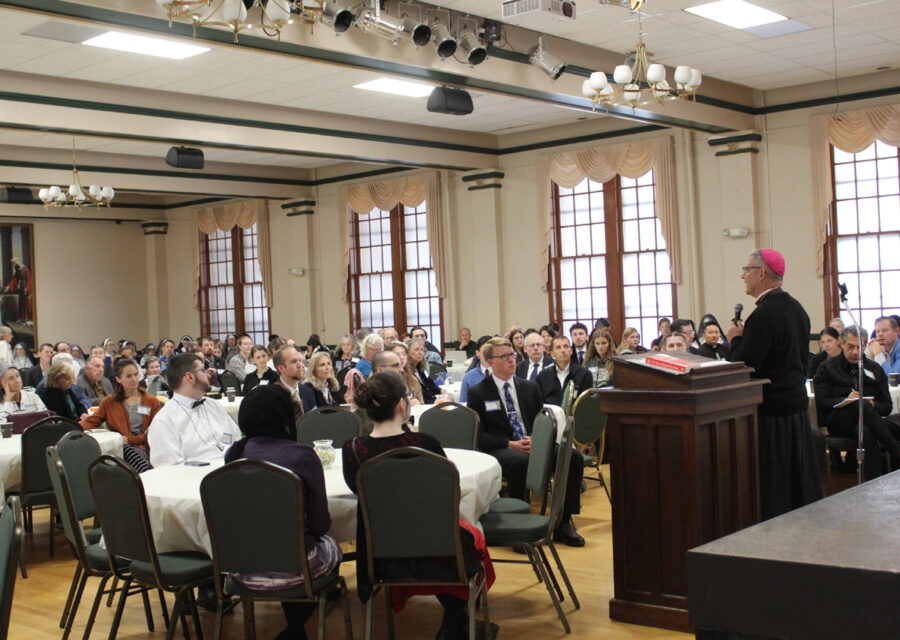 His Excellency prefers to give his lectures close to his audience