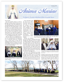 CMRI Sisters' Newsletter Spring 2020