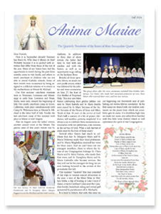 Fall 2024 Anima Mariae Newsletter