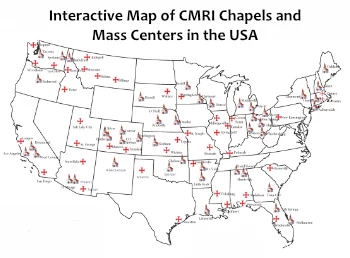 CMRI interactive map of traditional Latin Mass centers in USA 