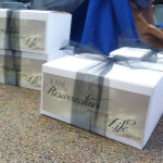 Close-up of a sacramental box for parishioners who could not go to church on Easter.