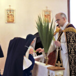 In receiving blessed palms on Palm Sunday in our own cloister chapel, we came to realize that cloistered nuns only know Holy Week this way Palm Sunday ceremonies in the convent!