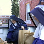 A thoughtful friend donated two truckloads of potatoes for the Sisters to use and
distribute to others in need. A truckload of potatoes for the Sisters to use and distribute!
