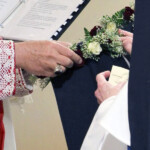 Sisters who take their first vows also receive a crown of red and white roses, symbolizing a life of virginity and martyrdom.