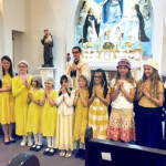 Girls of Most Holy Rosary Church (Middleville, Michigan) were excited to take part in the first Children of Mary Sodality advancement ceremony in their parish.