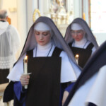 Triennial Vows: Sr. Maria Dolorosa and Sr. Margaret Mary received their brown scapulars.