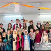 All Saints Day celebration at St. Philomena's Academy in Middleville, Michigan. All Saints Day - Middleville, Michigan