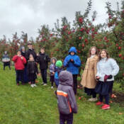 Students of St. Philomena's Academy (Middleville, Michigan) enjoy visiting a local apple orchard and Field trip to an apple orchard