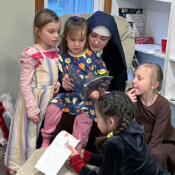 "Read us a story!"