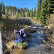 Believe it or not, Sr. Mary Lucy (Olathe, Colorado) caught this fish with her bare hands!