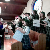 On the feast of St. Joseph, Sr. Maria Magdalena directed the students in singing a high Mass at St. Joseph’s Church in Wayne, Michigan.