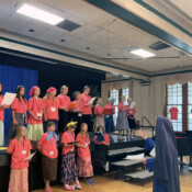 Choir practice at Camp St. Philomena