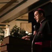 Most Rev. Pierre Roy was the Keynote Speaker at the 2025 Fatima Conference.