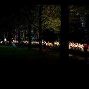 A wide view of the Candlelight procession.