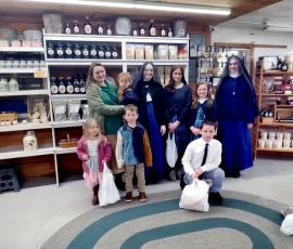 Another sweet field trip: Sr. Maria Teresita and Sr. Maria Goretti took their students, from St. Theresa’s in Oakland, Maine to a maple syrup factory.